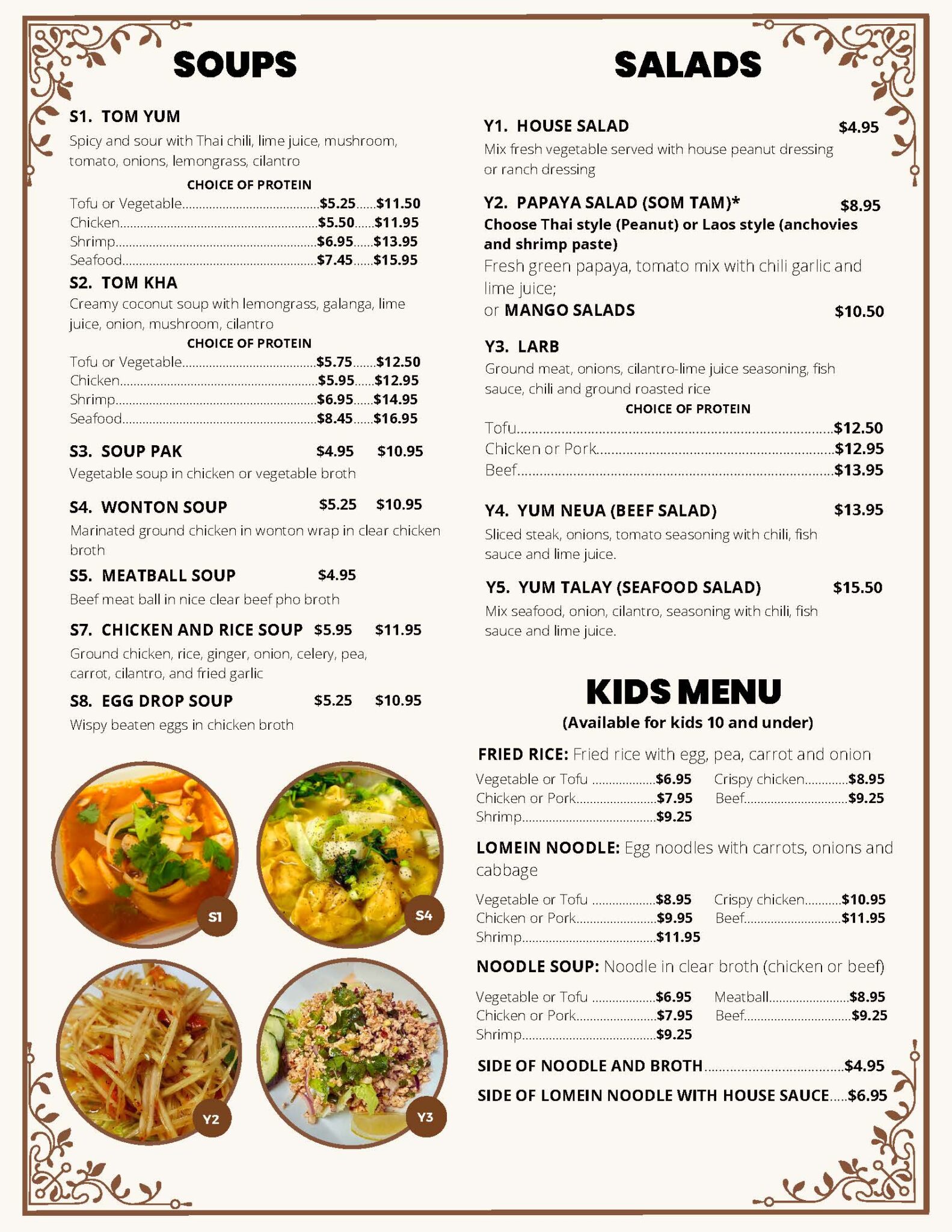Mee Kin Gympie Menu Menu – Kin Thai Zabb Rice & Noodle