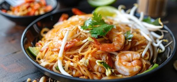 Thai style noodles , Pad thai